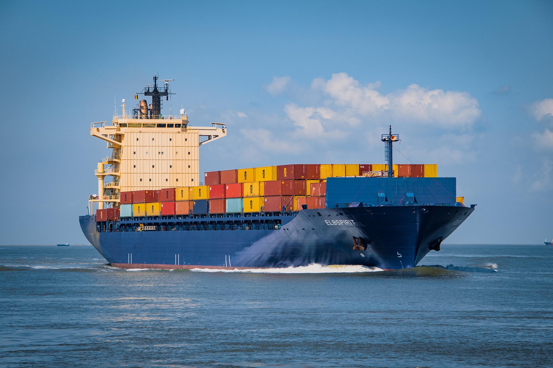 Container Ship Aerial